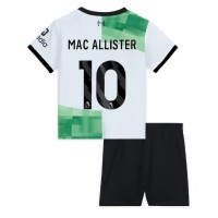 Dres Liverpool Alexis Mac Allister #10 Gostujuci za djecu 2023-24 Kratak Rukav (+ kratke hlače)